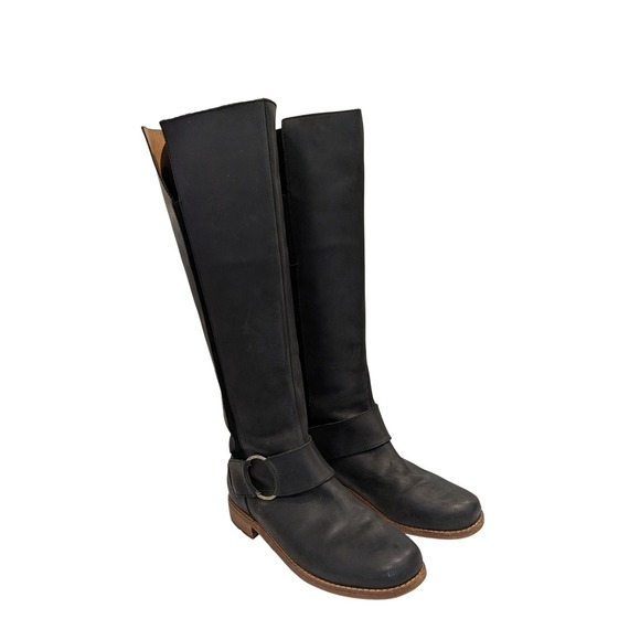 OluKai Holo Lio II Black Leather Side Zip Tall Boots US 8.5 EUR 38.5 - Picture 2 of 12